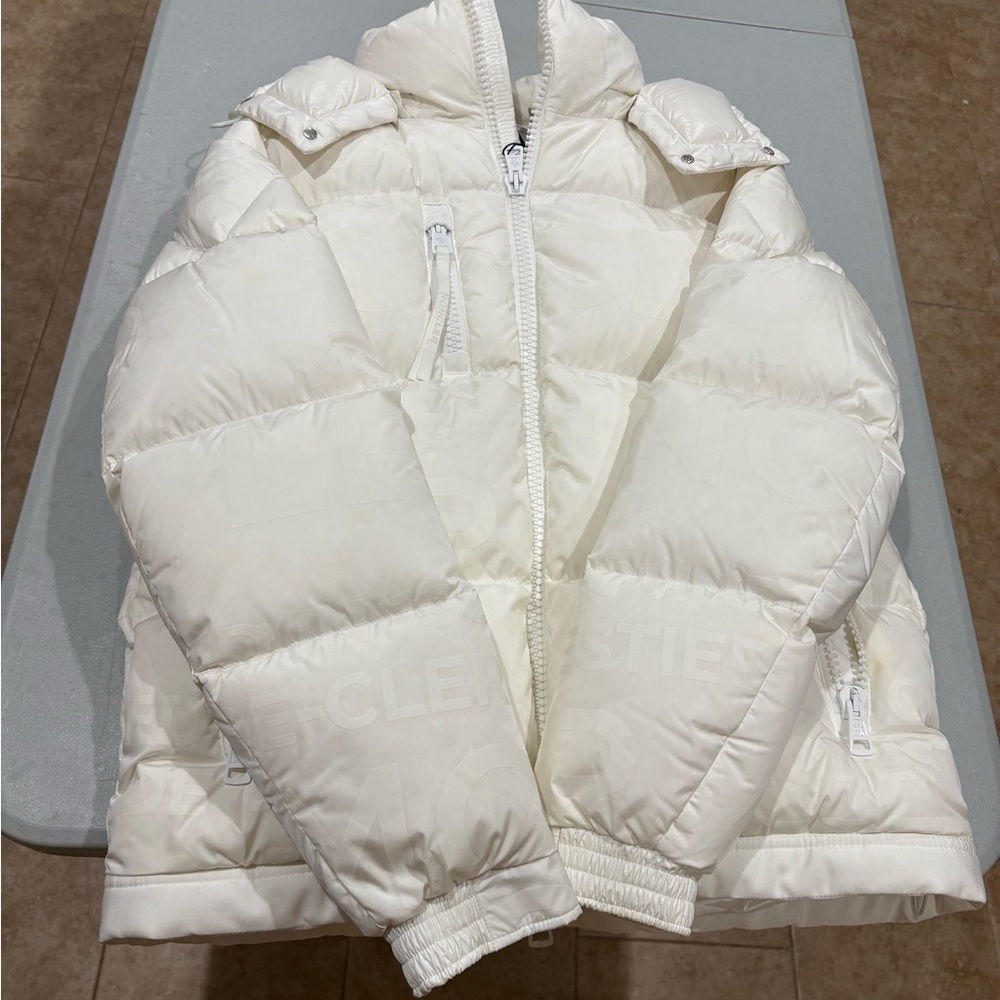 Moncler White Quilted Down Puffer Jacket
